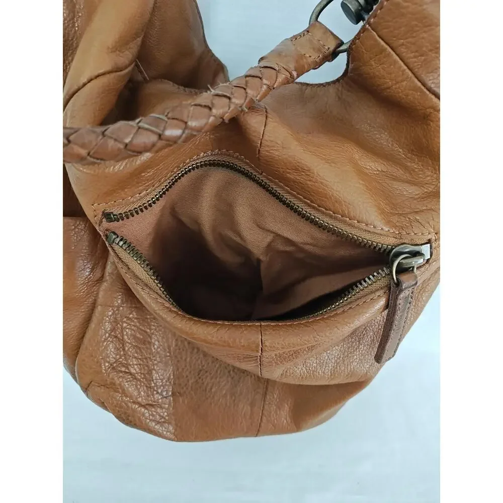 Anthropologie Liebeskind‎ Berlin Brown Leather Jeany Hobo Bag Purse Tote - Picture 4 of 12